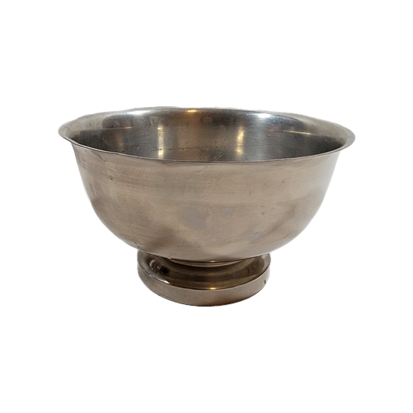 Vintage Newburyport Towle Pewter 5” Footed Bowl 2 3/4" Tall Flared #7612 - Picture 1 of 10